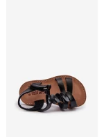 Dětské sandálky Se Zapínáním Na suchý zip Černé Sarniema Dětské sandálky Se Zapínáním Na suchý zip Černé Sarniema