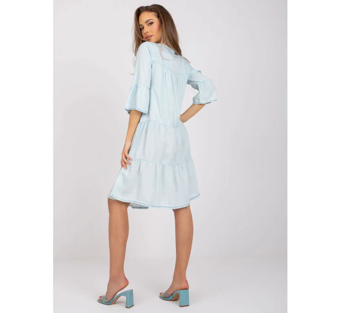 Dámské šaty-D74501M30214L155-světle modré