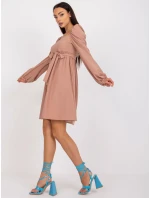 Dámské šaty-LK-SK-508834.37X-béžová Dámské šaty-LK-SK-508834.37X-béžová