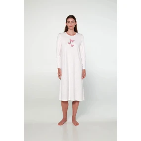Dámská noční košile s dlouhým rukávem   model 19446206 - Vamp