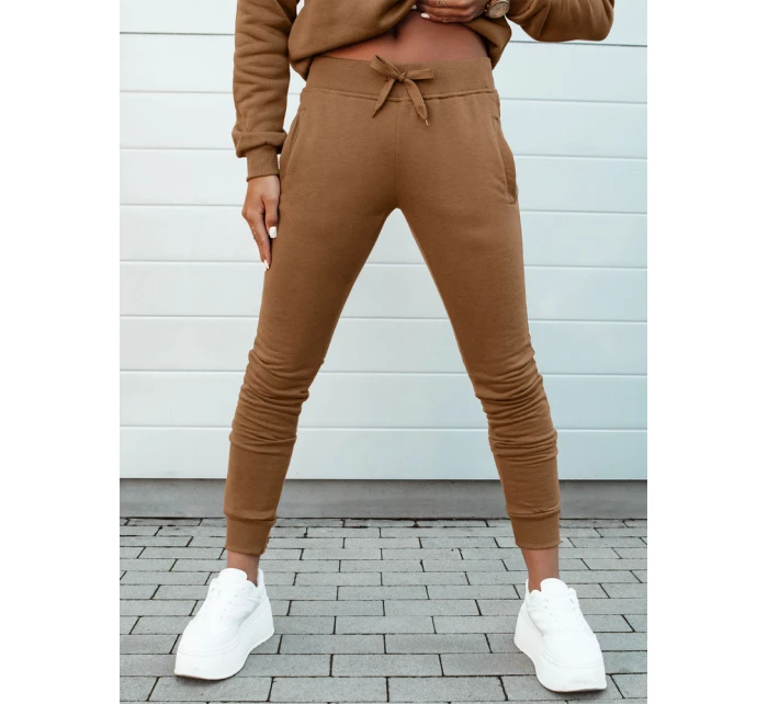 Dámské tepláky FITS hnědé FashionStreet UY2146