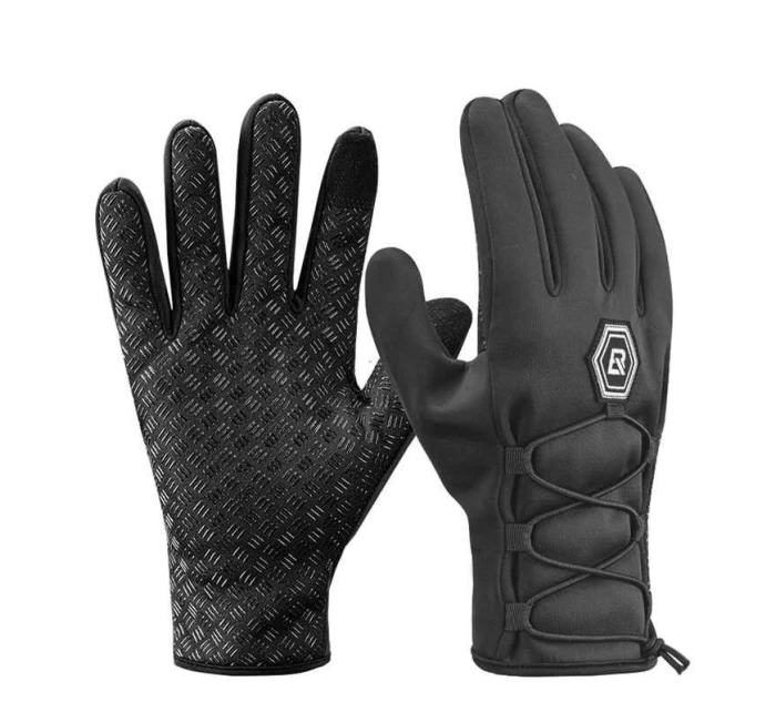 Rockbros zimní softshellové cyklistické rukavice 2XL