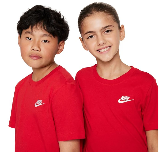 Dětské tričko Nike Sportswear červené FZ5177 657 Dětské tričko Nike Sportswear červené FZ5177 657