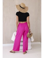 Kalhoty se širokými nohavicemi růžový Kalhoty se širokými nohavicemi růžový