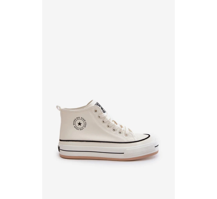 Zateplené Dámské Tenisky Na Platformě Eko Kůže Big Star model 21669595 Bílé - Big Star Shoes Zateplené Dámské Tenisky Na Platformě Eko Kůže Big Star model 21669595 Bílé - Big Star Shoes