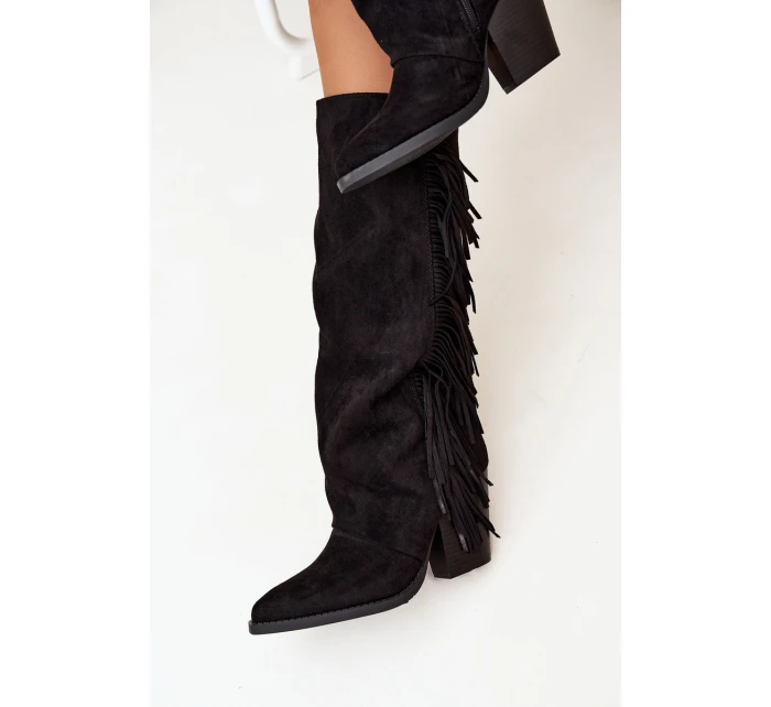 Dámské Boty S Na Podpatku Černé model 21704718 - Boto