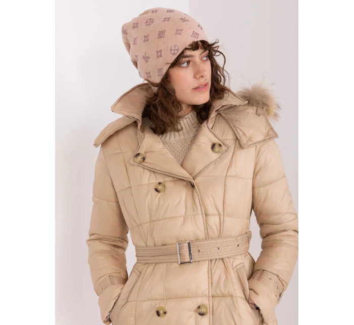 Czapka AT CZ model 19014883 jasny różowy - FPrice