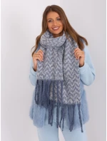 Szalik AT SZ model 18985267 biało niebieski - FPrice