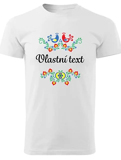 Personalizované pánské tričko s folklórním vzorem 