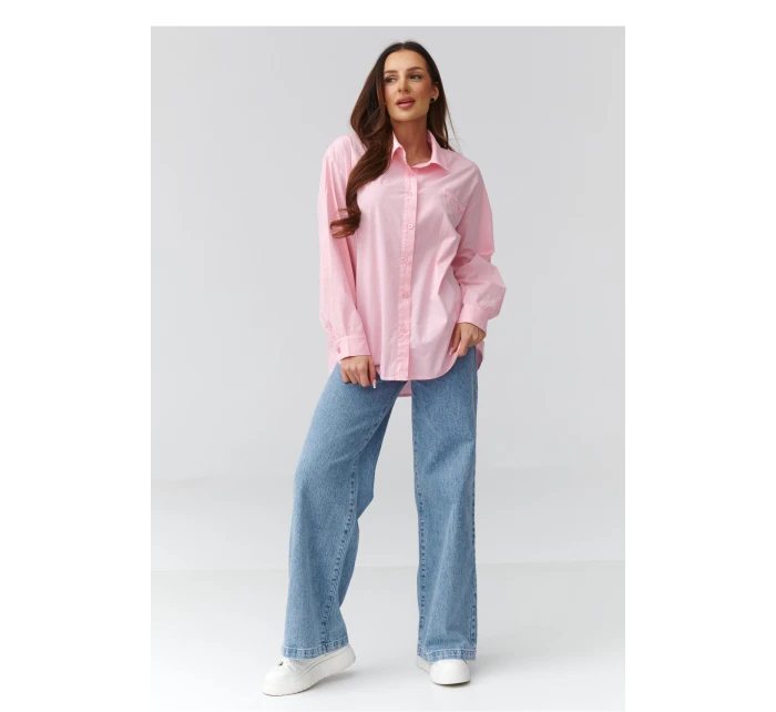 Košile s dlouhým rukávem model 224100 Makadamia Košile s dlouhým rukávem model 224100 Makadamia