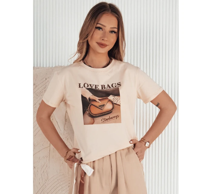 Dámské broskvové tričko LOBAG FashionStreet RY2411