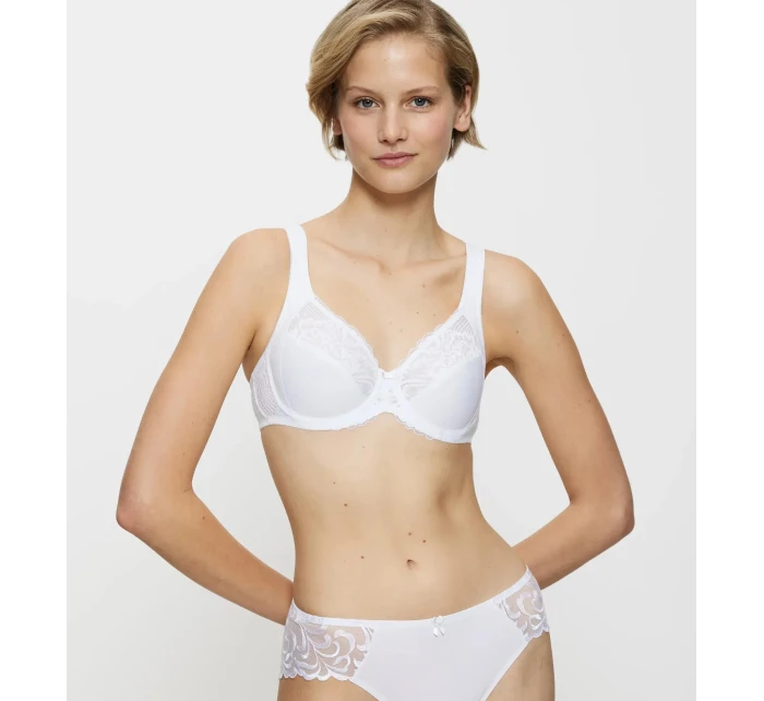 Dámská podprsenka Modern Lace+Cotton W02 - WHITE - bílá 0003 - TRIUMPH