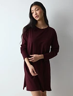 Dámská noční košile Nightdresses Good NDK LSL 08 P Claret bordó - TRIUMPH