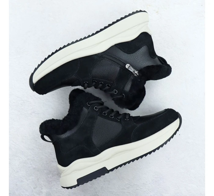 Dámské kožené kozačky na platformě černé Filippo DBT7240 Dámské kožené kozačky na platformě černé Filippo DBT7240