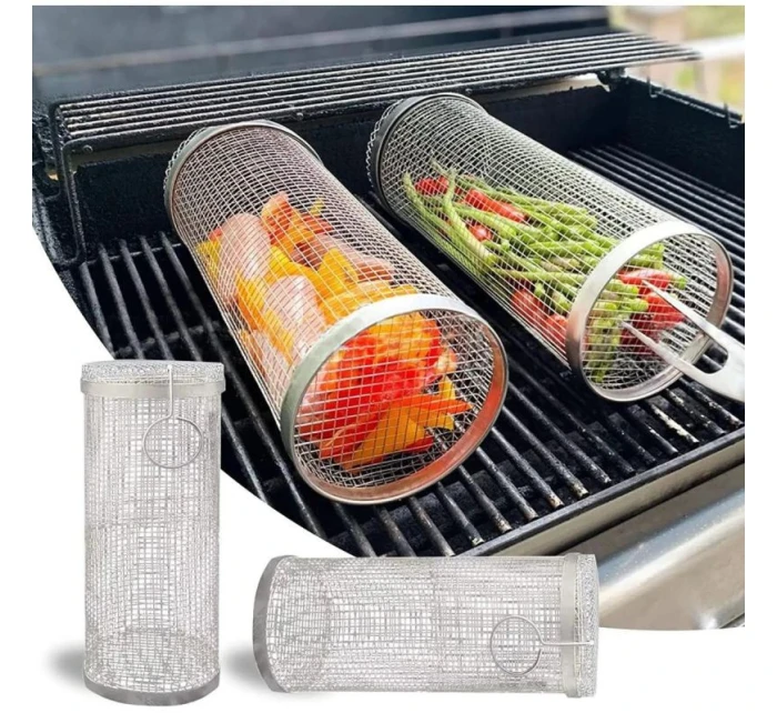 Košík na grilování zeleniny 9x9x20 cm