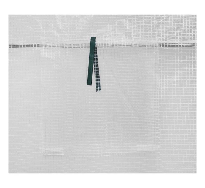 SKLENÍK ZAHRADNÍ TUNEL 200X300X200CM PE KONSTRUKCE BÍLÁ OCEL