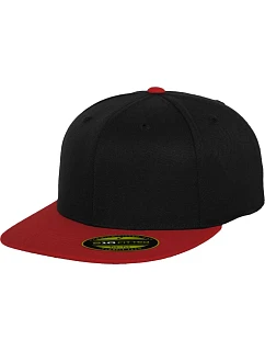 6 panelová kšiltovka Premium 210 Fitted black/red model 22482482 - Flexfit