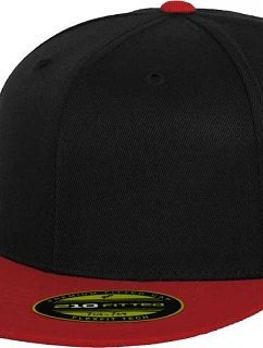 Flexfit 6210/6210T 6 panelová kšiltovka Premium 210 Fitted 55.6210 black/red