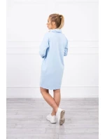 Šaty s kravatou modré Šaty s kravatou modré