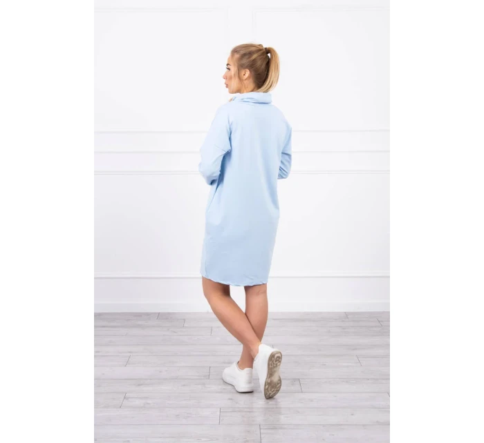 Šaty s kravatou modré Šaty s kravatou modré