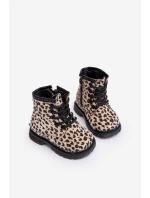 Dětské Botky s Zipem Bežové model 21636505 - Boto Dětské Botky s Zipem Bežové model 21636505 - Boto