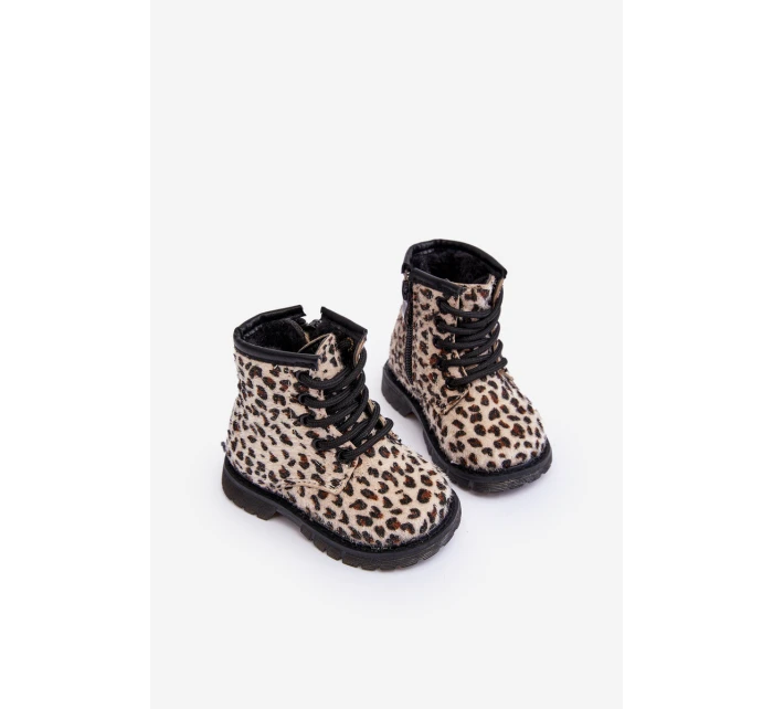 Dětské Botky s Zipem Bežové model 21636505 - Boto Dětské Botky s Zipem Bežové model 21636505 - Boto