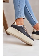 na platformě s ozdobnými šňůrkami černé model 21683454 - Boto na platformě s ozdobnými šňůrkami černé model 21683454 - Boto