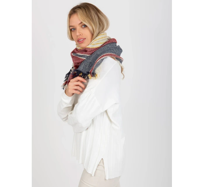 Dámský šátek AT CH tmavě modrý červený model 17846462 - FPrice Dámský šátek AT CH tmavě modrý červený model 17846462 - FPrice