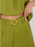 Šortky D60103M62612KA3 olivově zelená