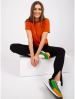 T shirt RV TS model 21275305 ciemny pomarańczowy - FPrice T shirt RV TS model 21275305 ciemny pomarańczowy - FPrice