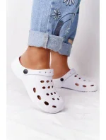 Dámské Nazouváky Bílé Pěnové Crocsy EVA Dámské Nazouváky Bílé Pěnové Crocsy EVA