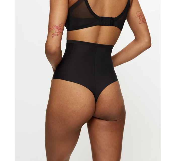 Dámské kalhotky Triumph Shape Smart Highwaist String černé Dámské kalhotky Triumph Shape Smart Highwaist String černé