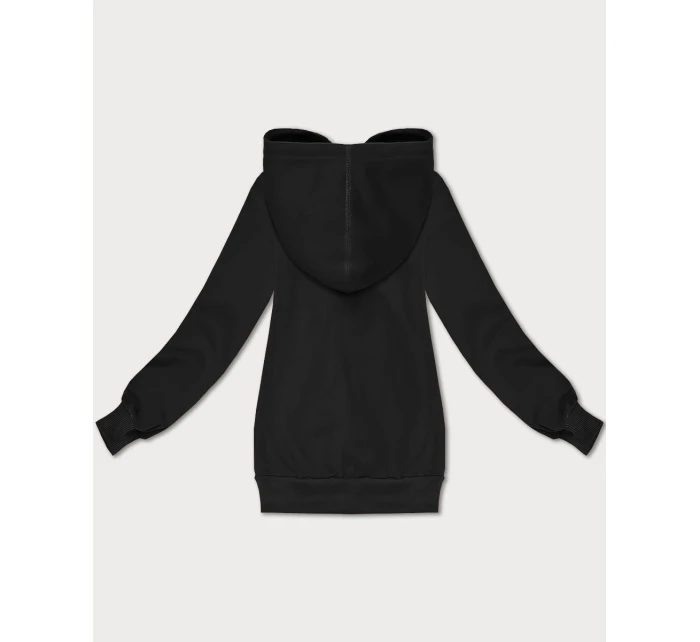 Černá dámská rozepínací mikina s kapucí S'West (B-12#)