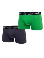 Pánské boxerky Puma 2-Pack zelená šedá pohodlná bavlna Pánské boxerky Puma 2-Pack zelená šedá pohodlná bavlna