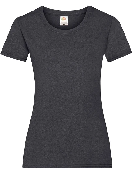 Fruit of the Loom Lady-Fit Valueweight T Dámské tričko 16.1372 dark heather grey Fruit of the Loom Lady-Fit Valueweight T Dámské tričko 16.1372 dark heather grey