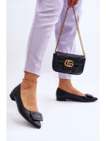 Klasické baleríny s zdobením černe model 21622383 - Boto