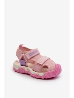 Dětské sandály na suchý zip Big Star model 21651441 Růžové - Big Star Shoes Dětské sandály na suchý zip Big Star model 21651441 Růžové - Big Star Shoes