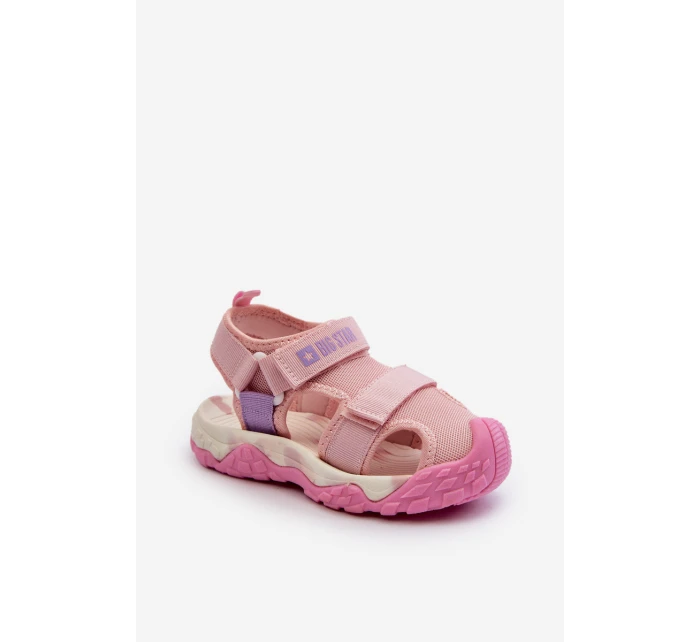 Dětské sandály na suchý zip Big Star model 21651441 Růžové - Big Star Shoes Dětské sandály na suchý zip Big Star model 21651441 Růžové - Big Star Shoes