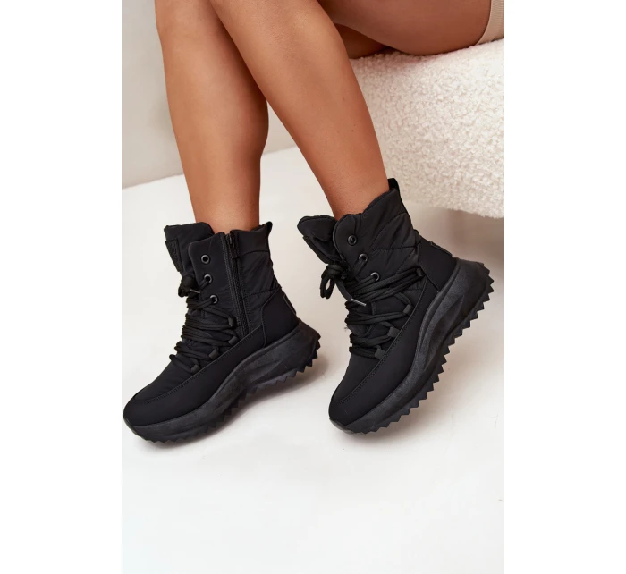 Dámské Sněhule Na Zip Big Star model 21706125 Černé - Big Star Shoes