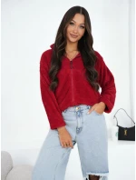 Bluza CS BL model 21920749 ciemny czerwony - FPrice Bluza CS BL model 21920749 ciemny czerwony - FPrice