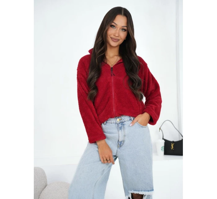 Bluza CS BL model 21920749 ciemny czerwony - FPrice Bluza CS BL model 21920749 ciemny czerwony - FPrice