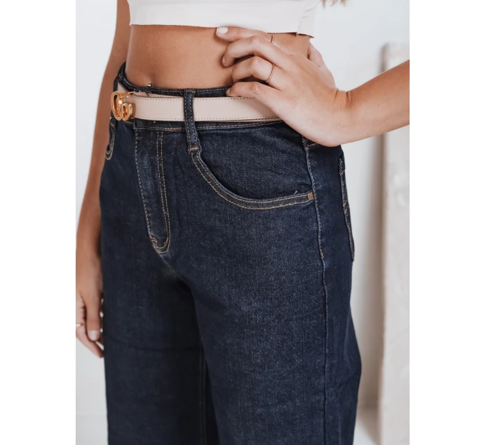 Dámské džíny s širokými nohavicemi tmavě modré Dstreet model 21992549 - FashionStreet