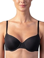 Dámská vyztužená podprsenka MICROFIBRE PADDED BRA - BELLINDA - černá