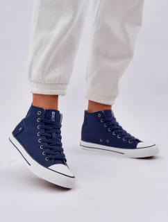 Dámské Vysoké Tenisky Big Star model 21683856 Tmavě Modré - Big Star Shoes