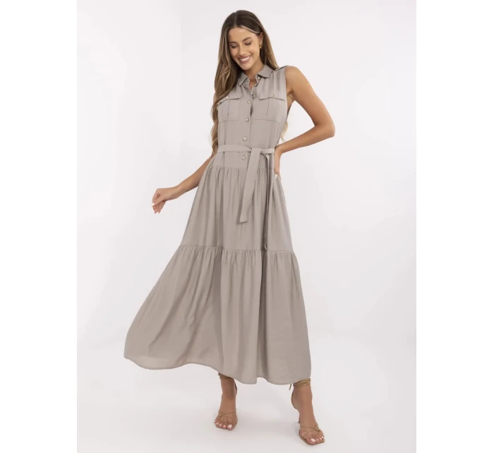 Šaty MI SK A5032.70P šedé Šaty MI SK A5032.70P šedé