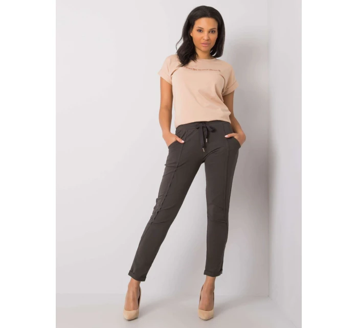 Tepláky RV DR 6437.18 tmavá khaki