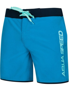 AQUA SPEED Plavecké šortky Evan Navy Blue/Blue Pattern 42