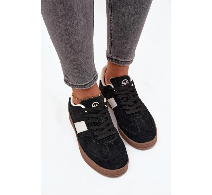 Semišové tenisky Vinceza – černé