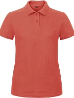 B&C ID.001 /women Dámské piqué polo 01.ID10 pixel coral