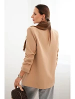 Elegantní sako s klopami model 21407147 - K-Fashion